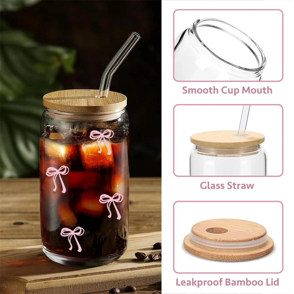 BowSip™ Cute Glass Tumbler (500ML)
